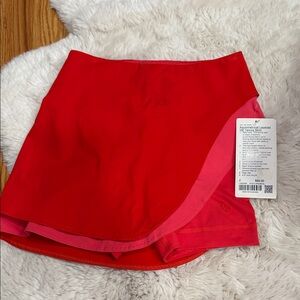 lululemon athletica Red Layered Tennis Skort